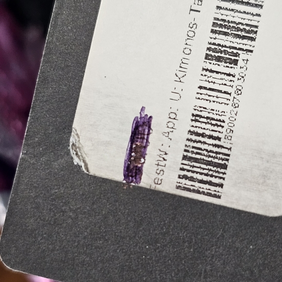 Nwt TAMO Desgin Black Floral Open Kimono Duster OSFM - Picture 9 of 9